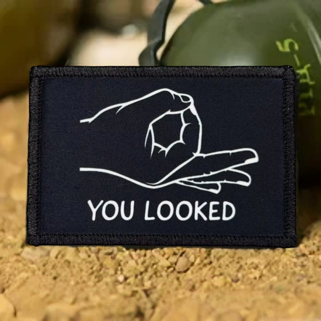 Urban Backpack Tactical - You Looked Morale Badge Patches Military