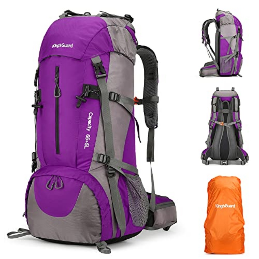 Hiking Backpack Waterproof - 70L Hiking Backpack with Rain Cover