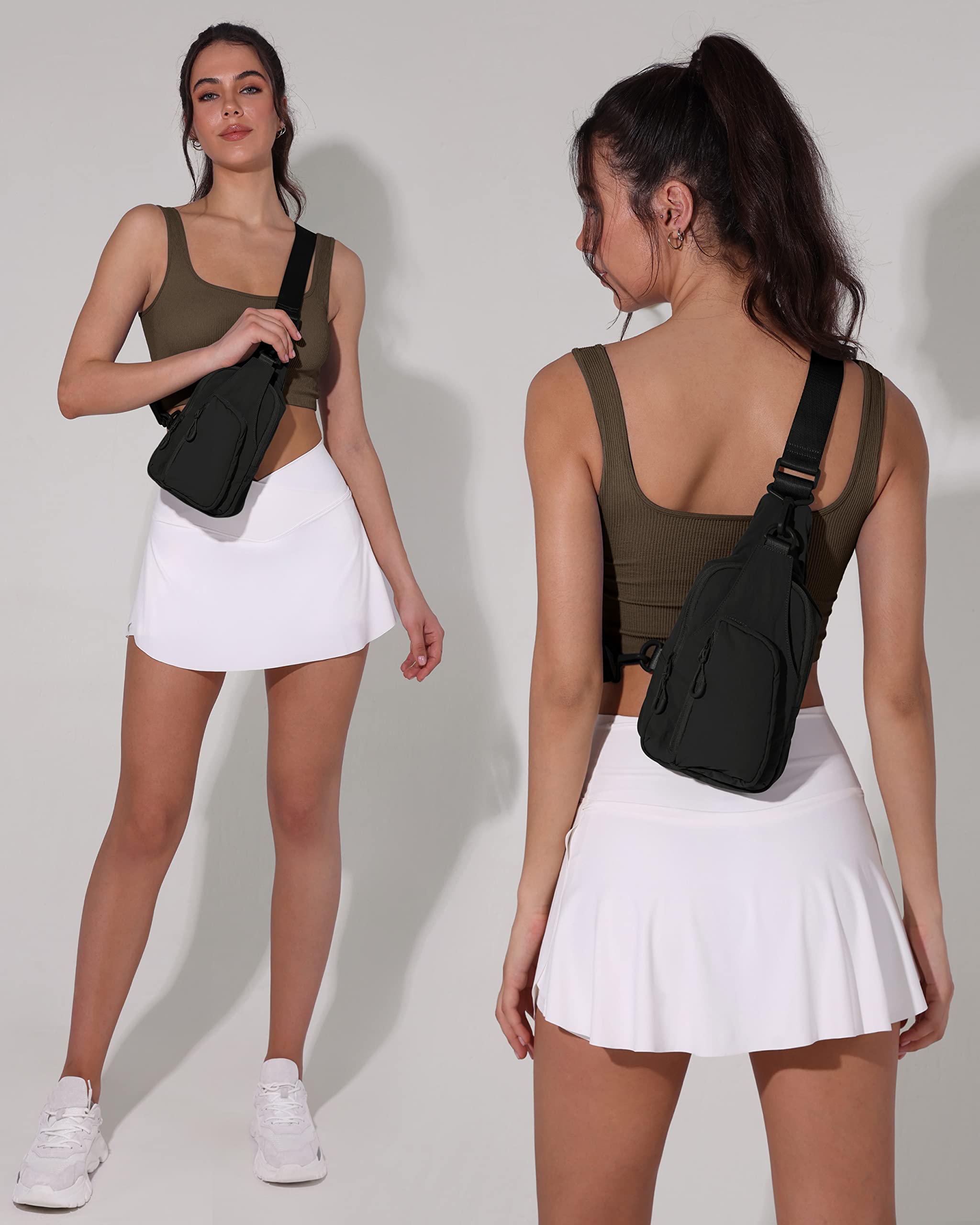 Small Sling Bag with Adjustabl - Sling Backpack Shoulder 评论和价格