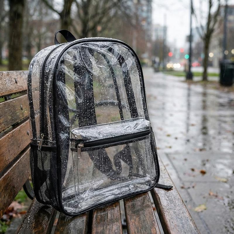 Transparent PVC Outdoor Sports - Canvas Backpack Casual 评论和价格