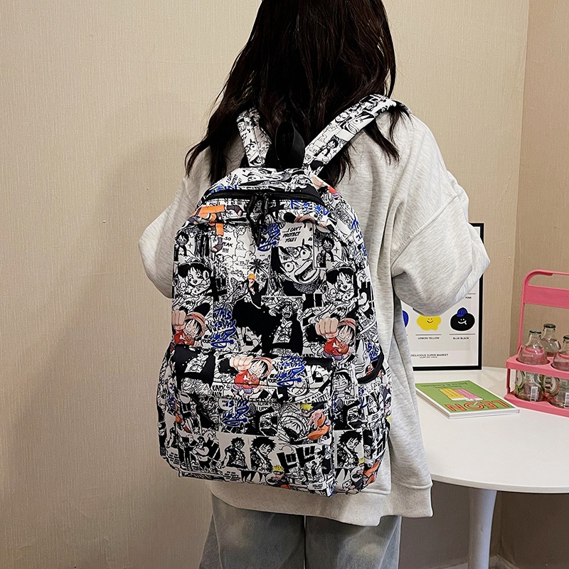 Trendy One Piece Luffy Anime B - School Backpack Teen 评论和价格