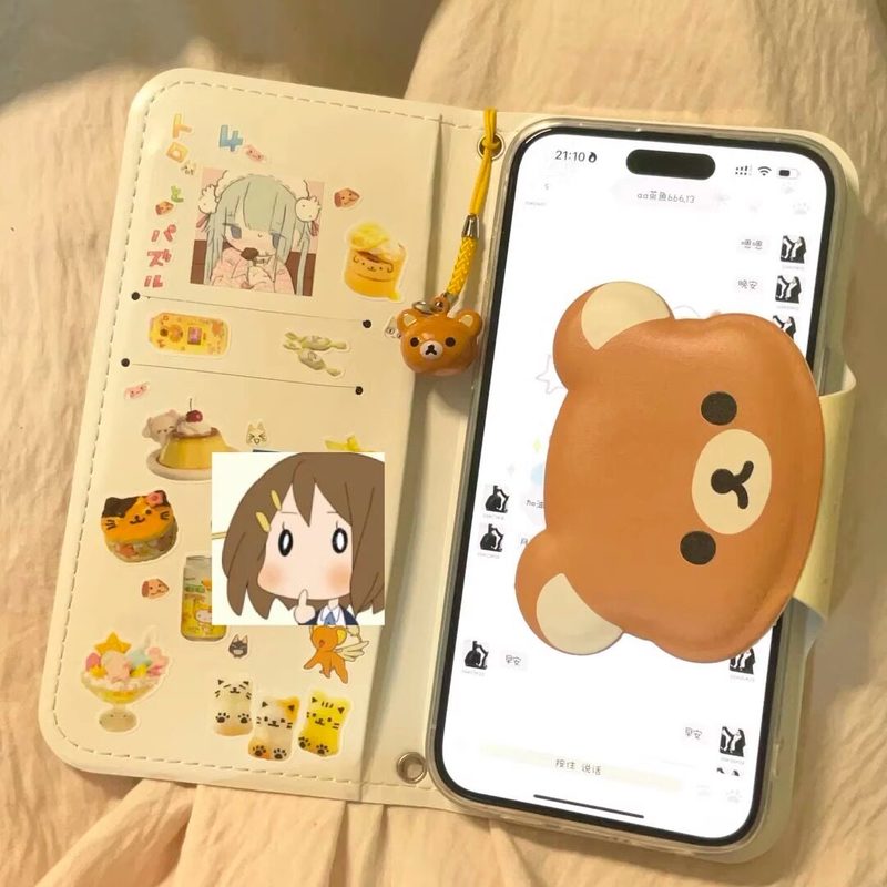Rilakkuma Cute Cartoon Flip Le - Mini Backpack Purse 评论和价格