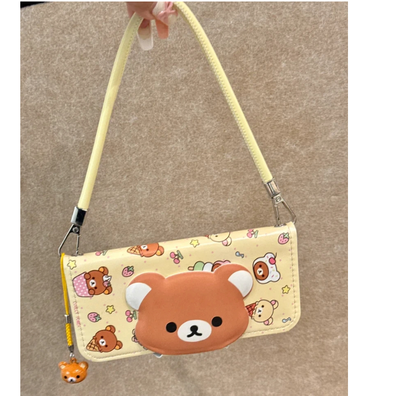 Rilakkuma Cute Cartoon Flip Le - Mini Backpack Purse 评论和价格
