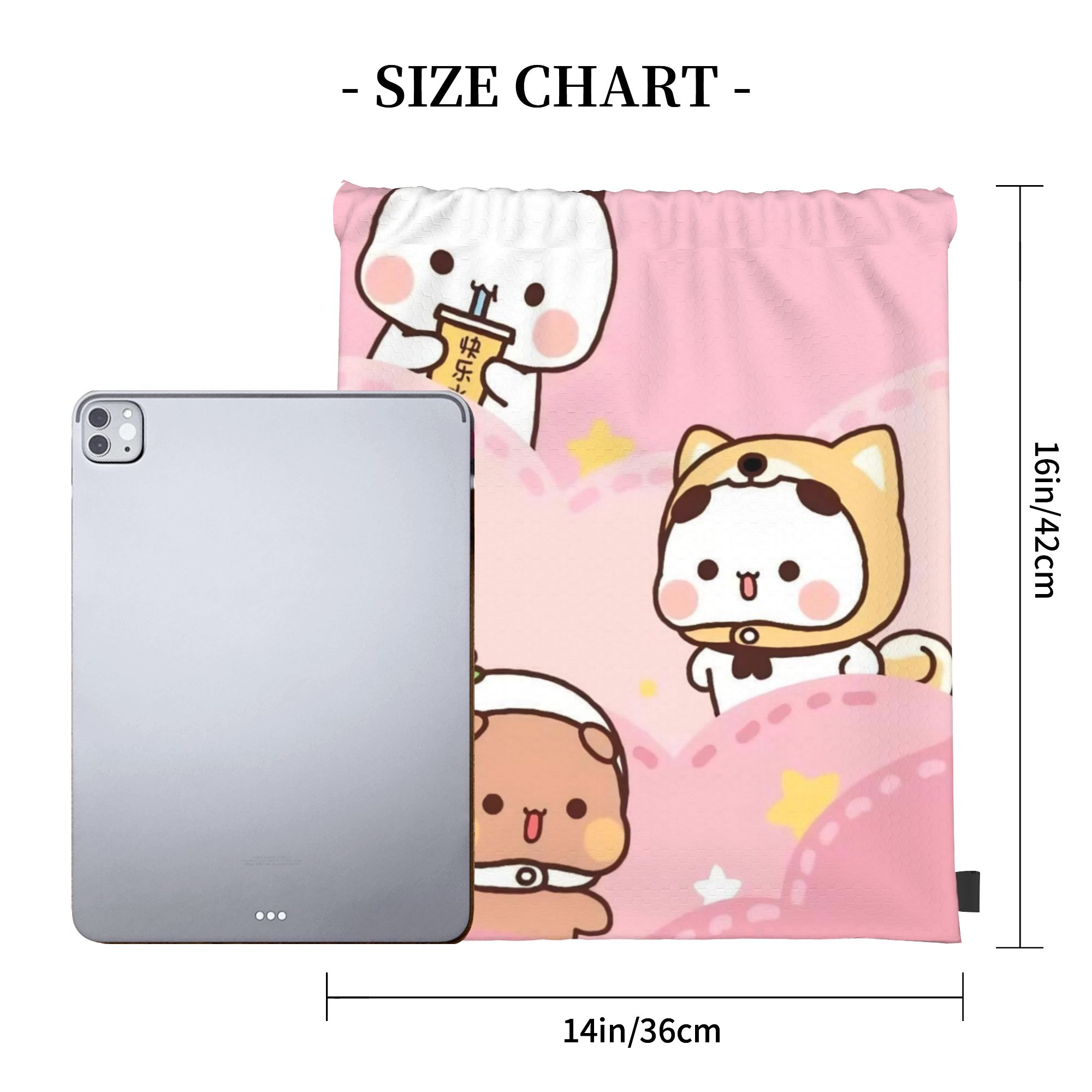 Cartoon Panda Bubu Dudu Drawst - Drawstring Gym Bag 评论和价格