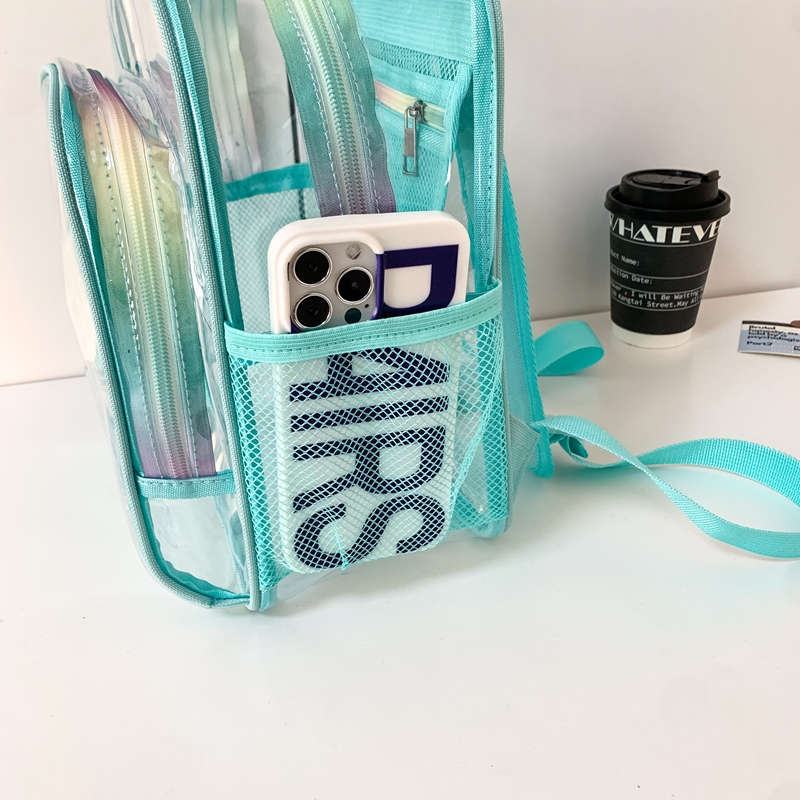 PVC Transparent Zipper Large C - Fashion Backpack Women 评论和价格