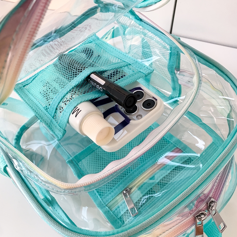 PVC Transparent Zipper Large C - Fashion Backpack Women 评论和价格