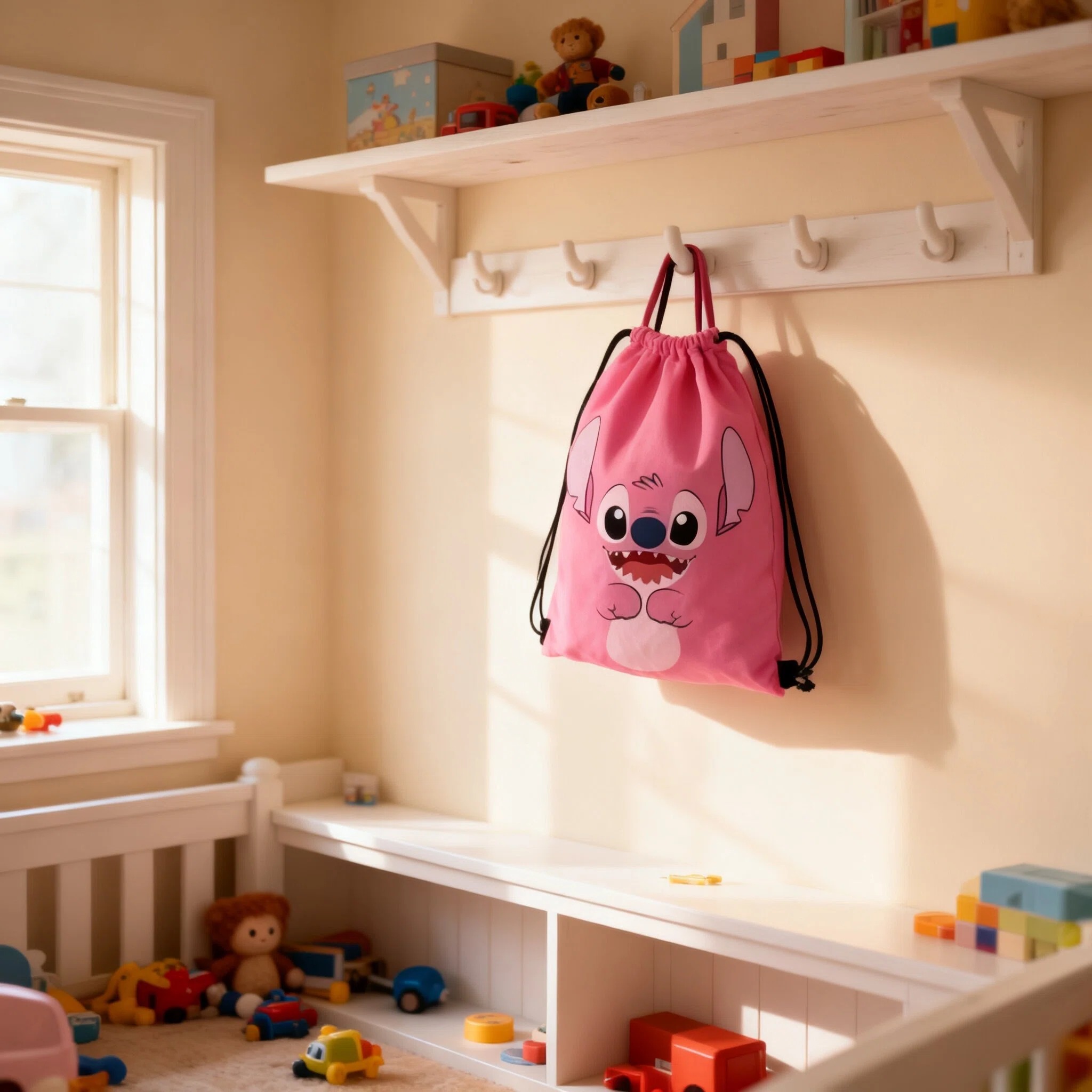 Disney Stitch Storage Bags Set - Drawstring Gym Bag 评论和价格