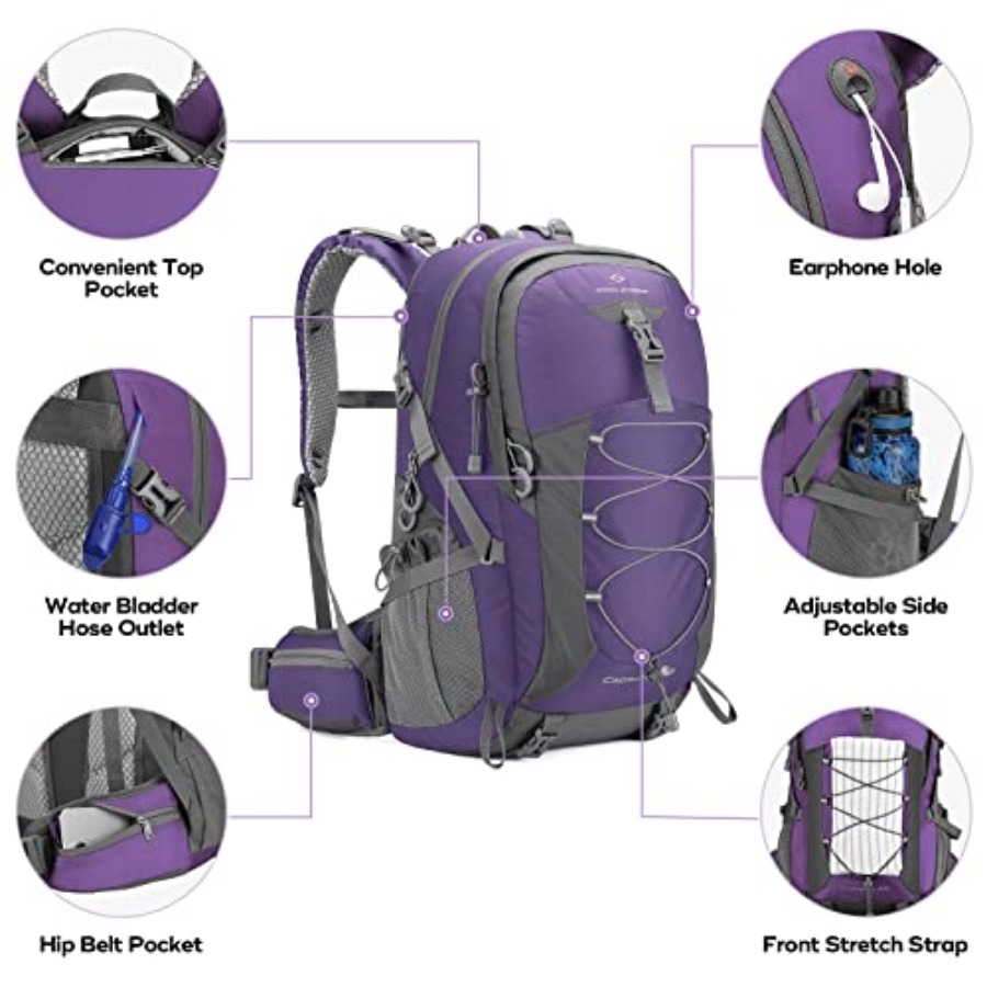 Hiking Backpack, Camping Backp - Hiking Backpack Waterproof 评论和价格