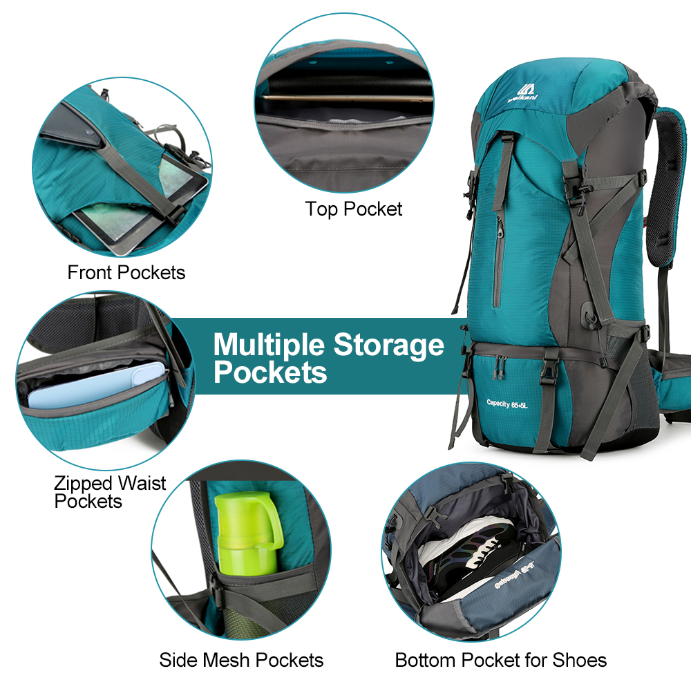 70L Travel Backpack Hiking Bac - Rain Cover Backpack 评论和价格