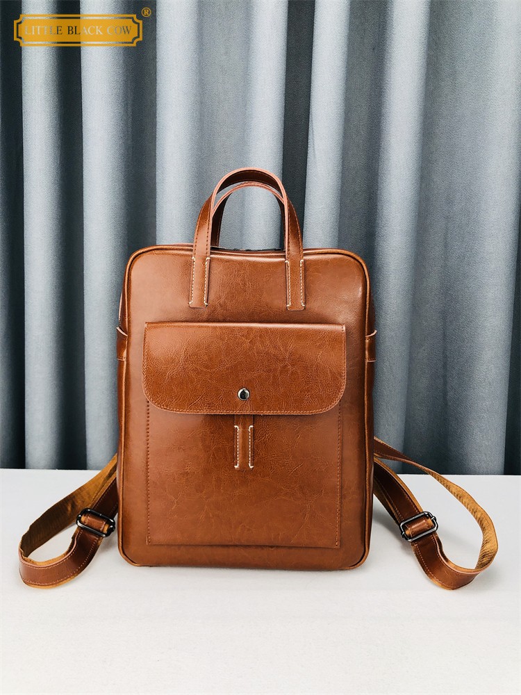 Women High Quality Cow Leather - Leather Backpack Vintage 评论和价格