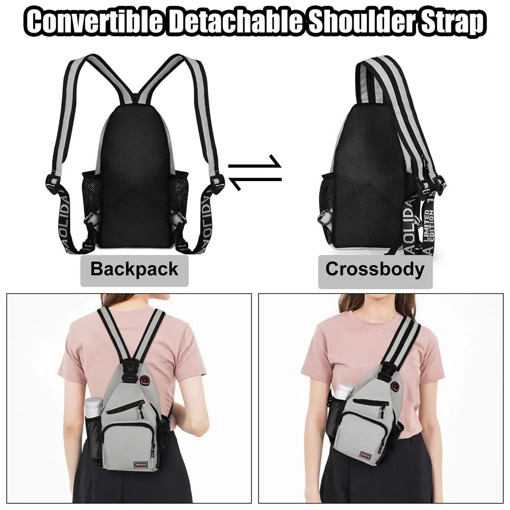 Multi-pocket Casual Chest Bag  - Sling Backpack Shoulder 评论和价格