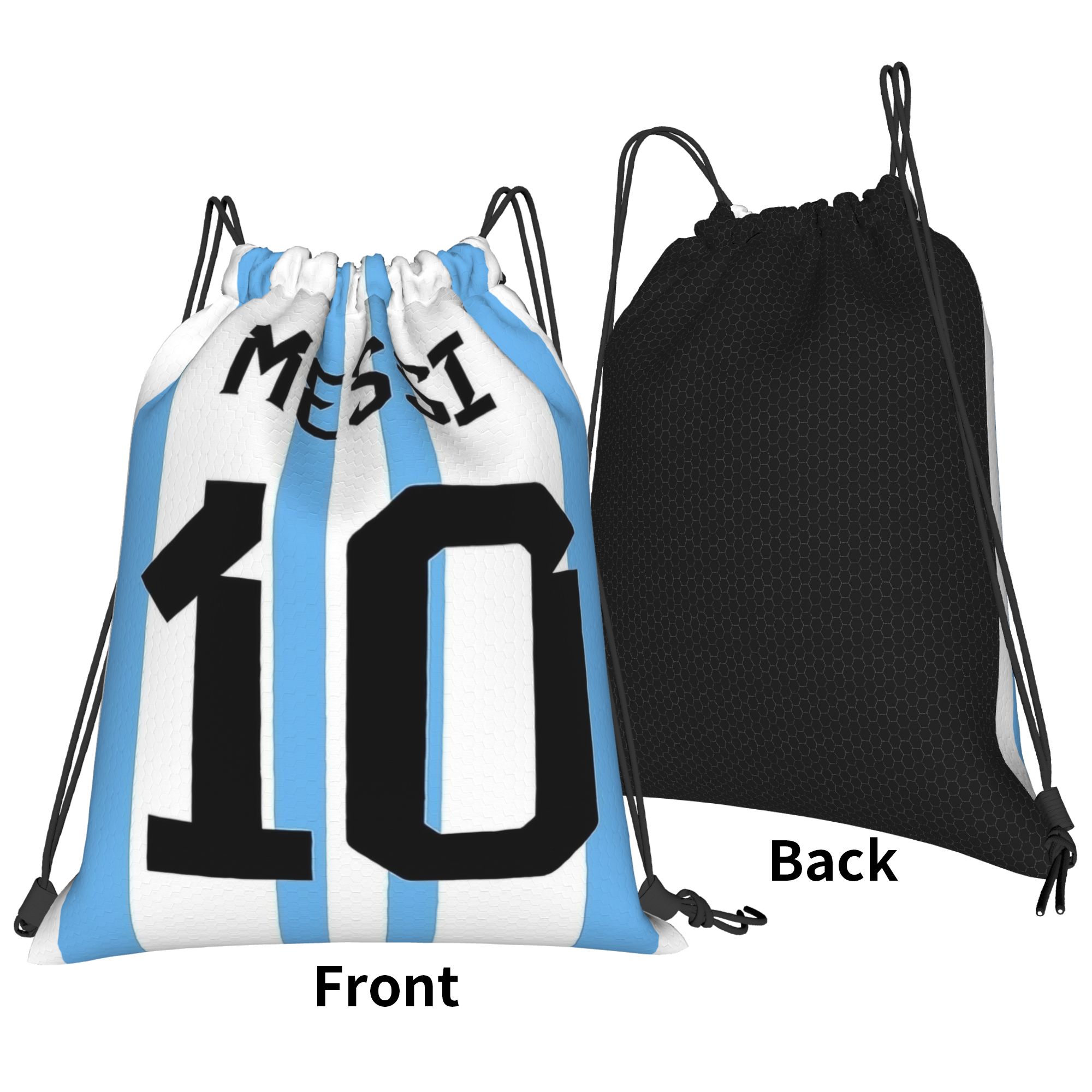 Messis 10 Soccer Football Draw - Drawstring Gym Bag 评论和价格