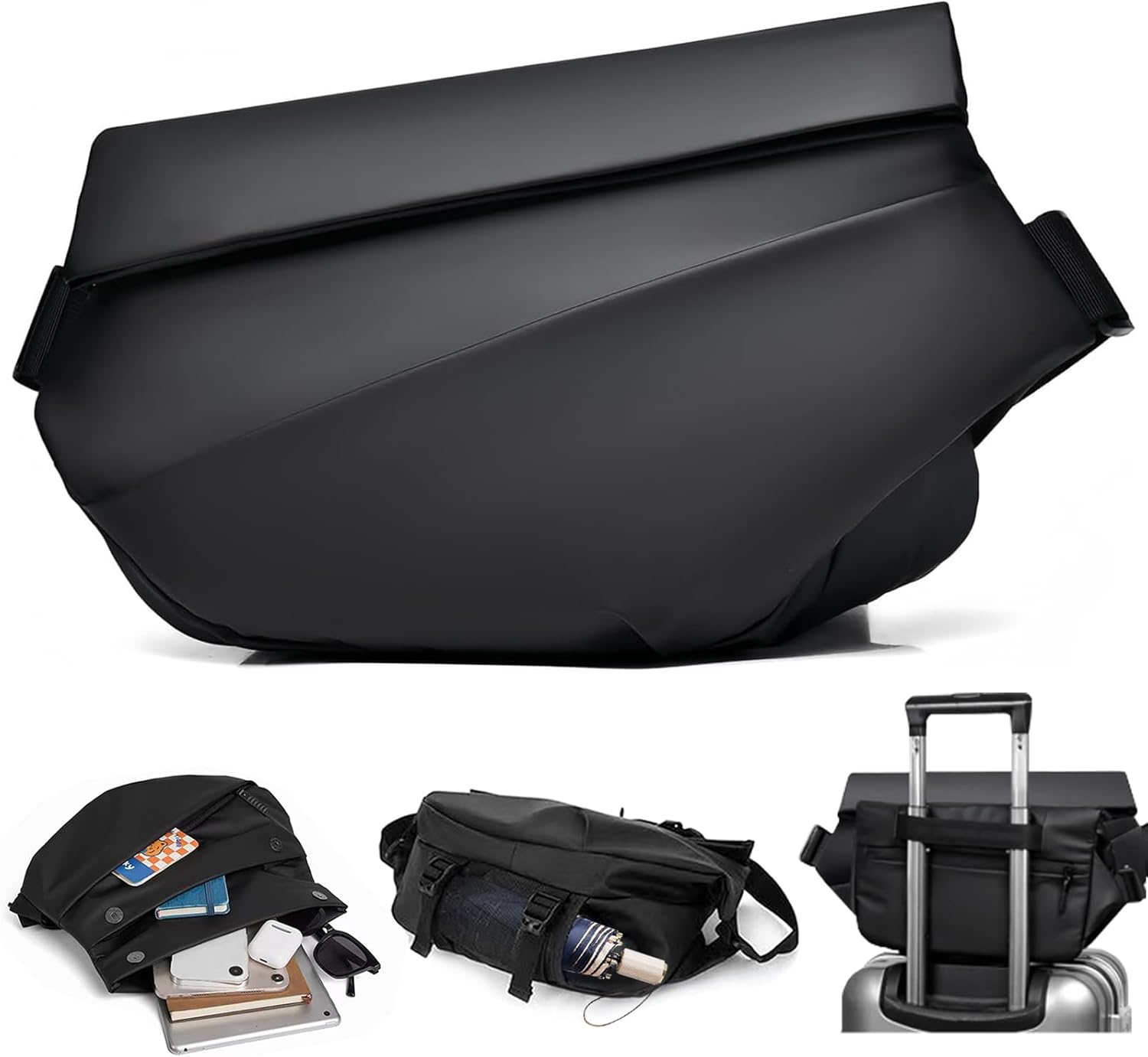 Large Anti-Theft Crossbody Bag - Sling Backpack Shoulder 评论和价格