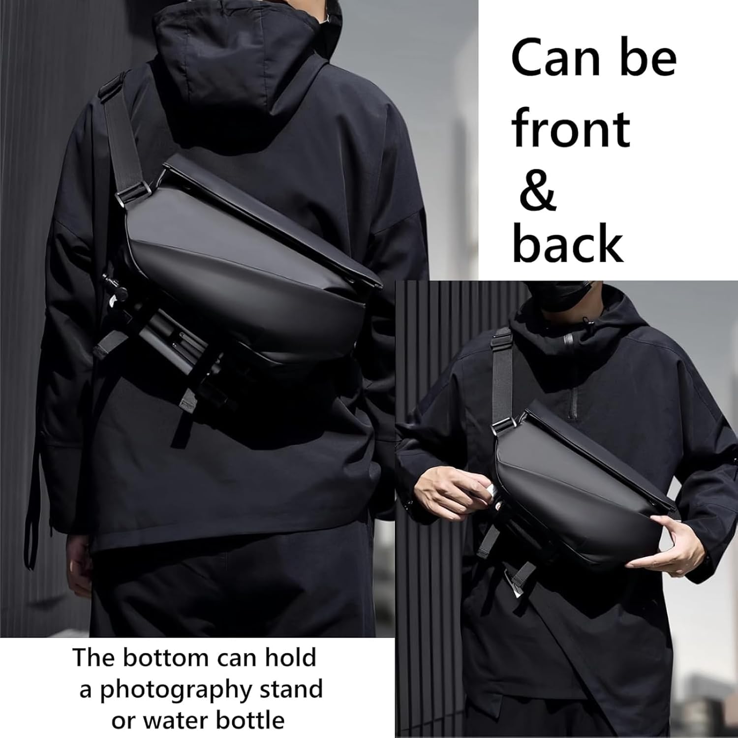 Large Anti-Theft Crossbody Bag - Sling Backpack Shoulder 评论和价格