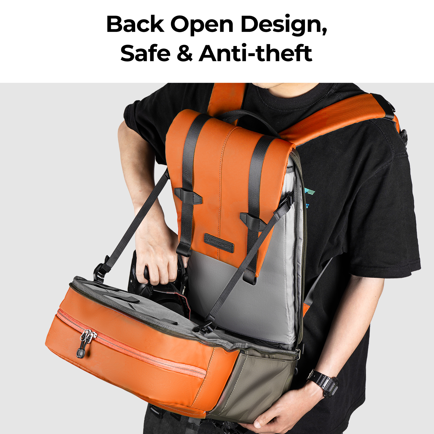 K&F CONCEPT Camera Backpack Tr - Laptop Backpack 15.6 评论和价格