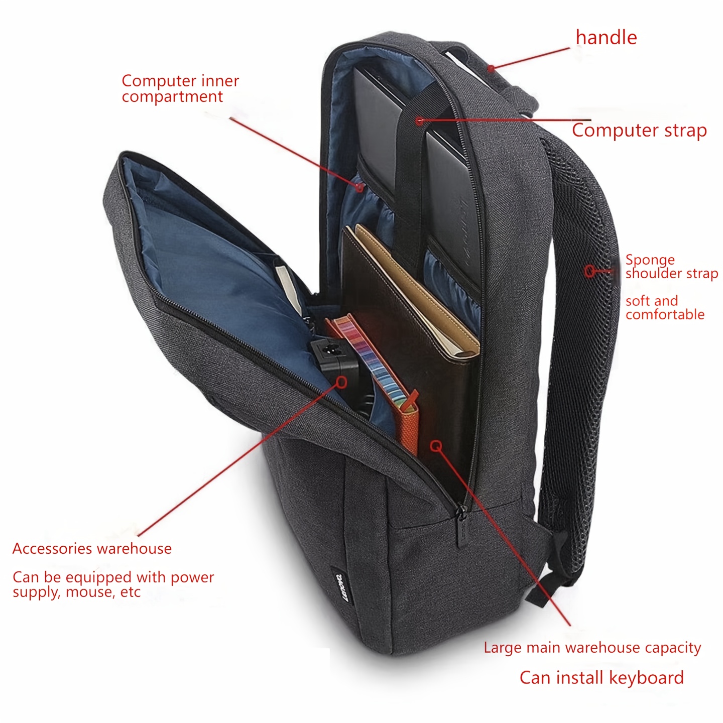 Lenovo B210 backpack | 14 inch - Laptop Backpack 15.6 评论和价格