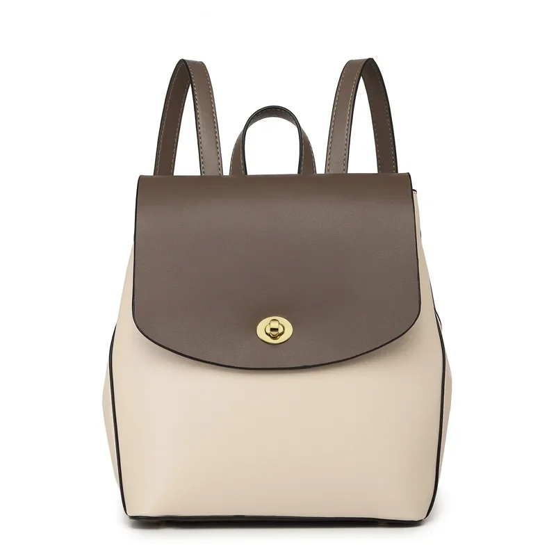 Women's Bags Large Capacity Le - Leather Backpack Vintage 评论和价格