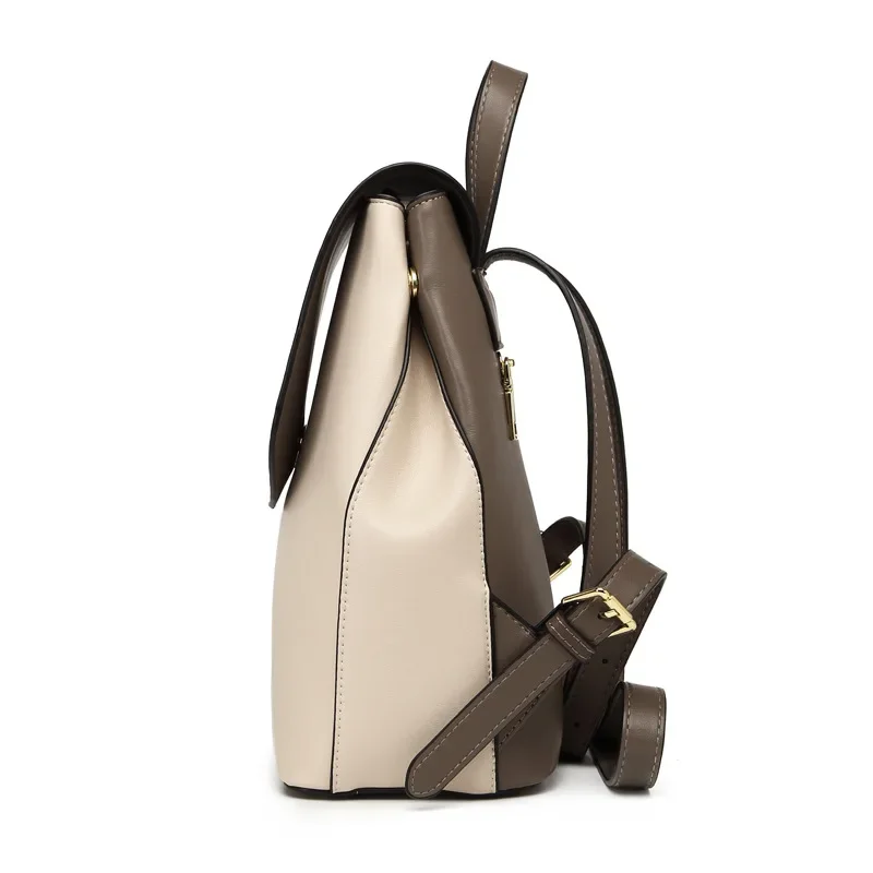 Women's Bags Large Capacity Le - Leather Backpack Vintage 评论和价格