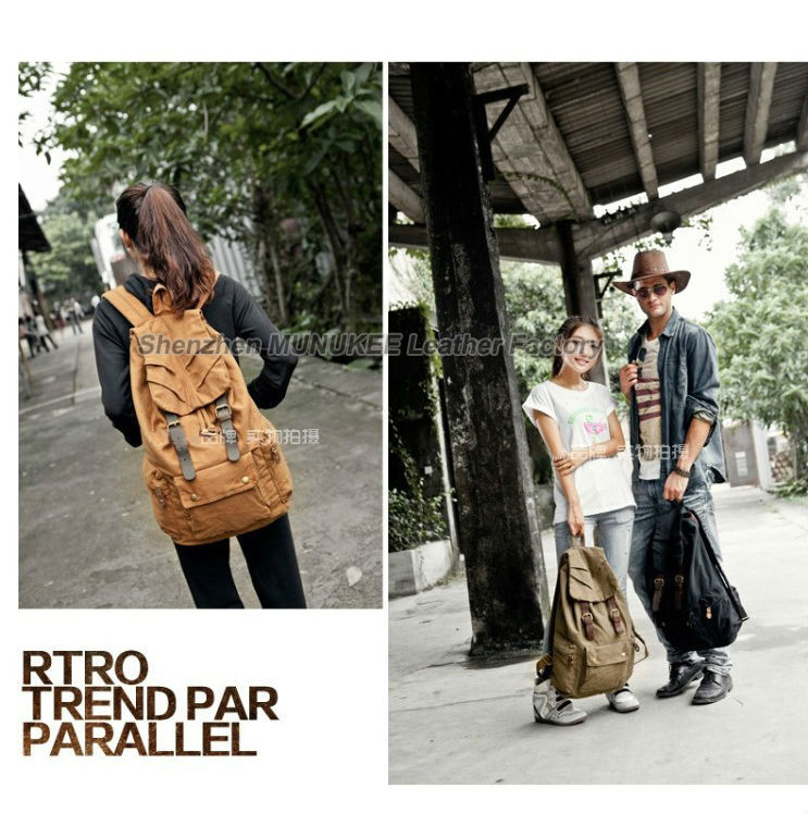 Fashion New Military Canvas Ba - Rucksack Military Style 评论和价格