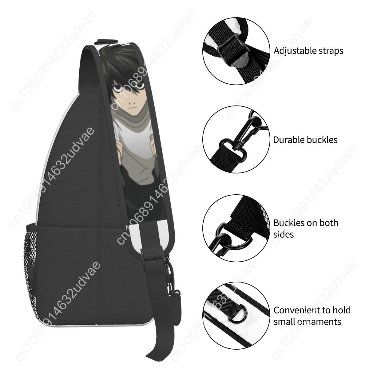 L Death Note Sling Bags Chest  - Sling Backpack Shoulder 评论和价格