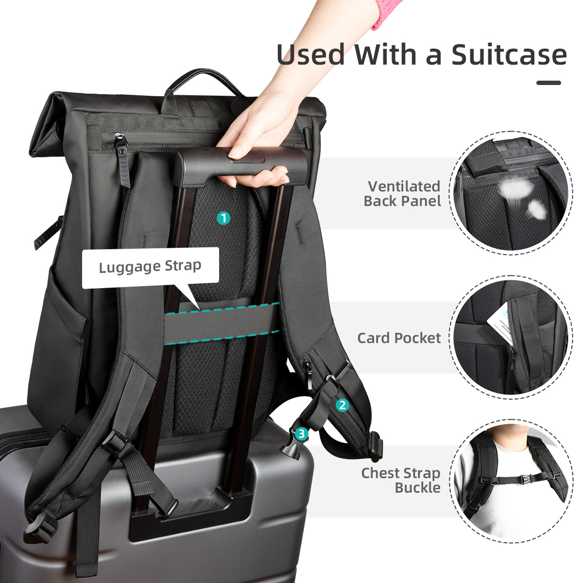 HK Multifunctional Travel Back - Laptop Backpack 15.6 评论和价格