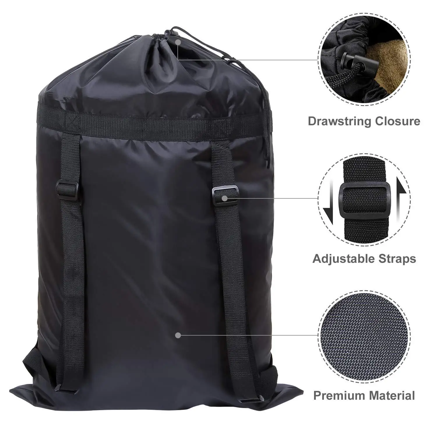 Black Oversized Polyester Wate - Hiking Backpack Waterproof 评论和价格