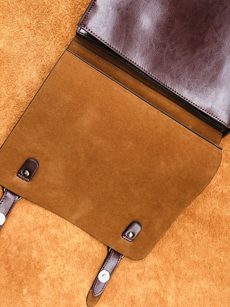 British Style Vintage Cow Spli - Leather Backpack Vintage 评论和价格
