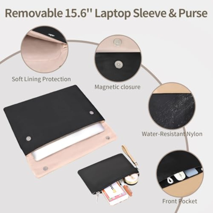 ESTARER Women's Laptop Leather - Laptop Sleeve Removable 评论和价格