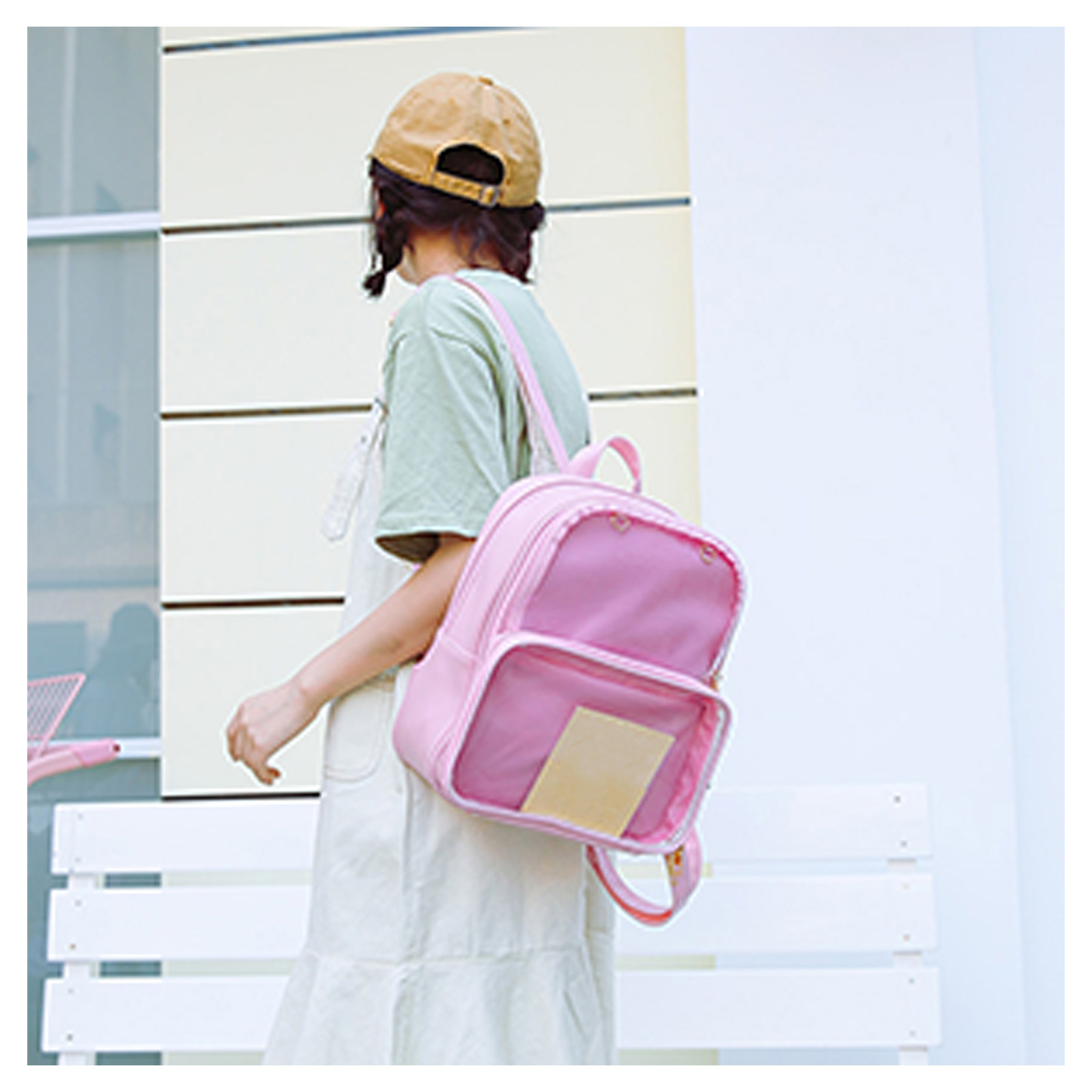 1Pcs Transparent Jelly Backpac - School Backpack Teen 评论和价格