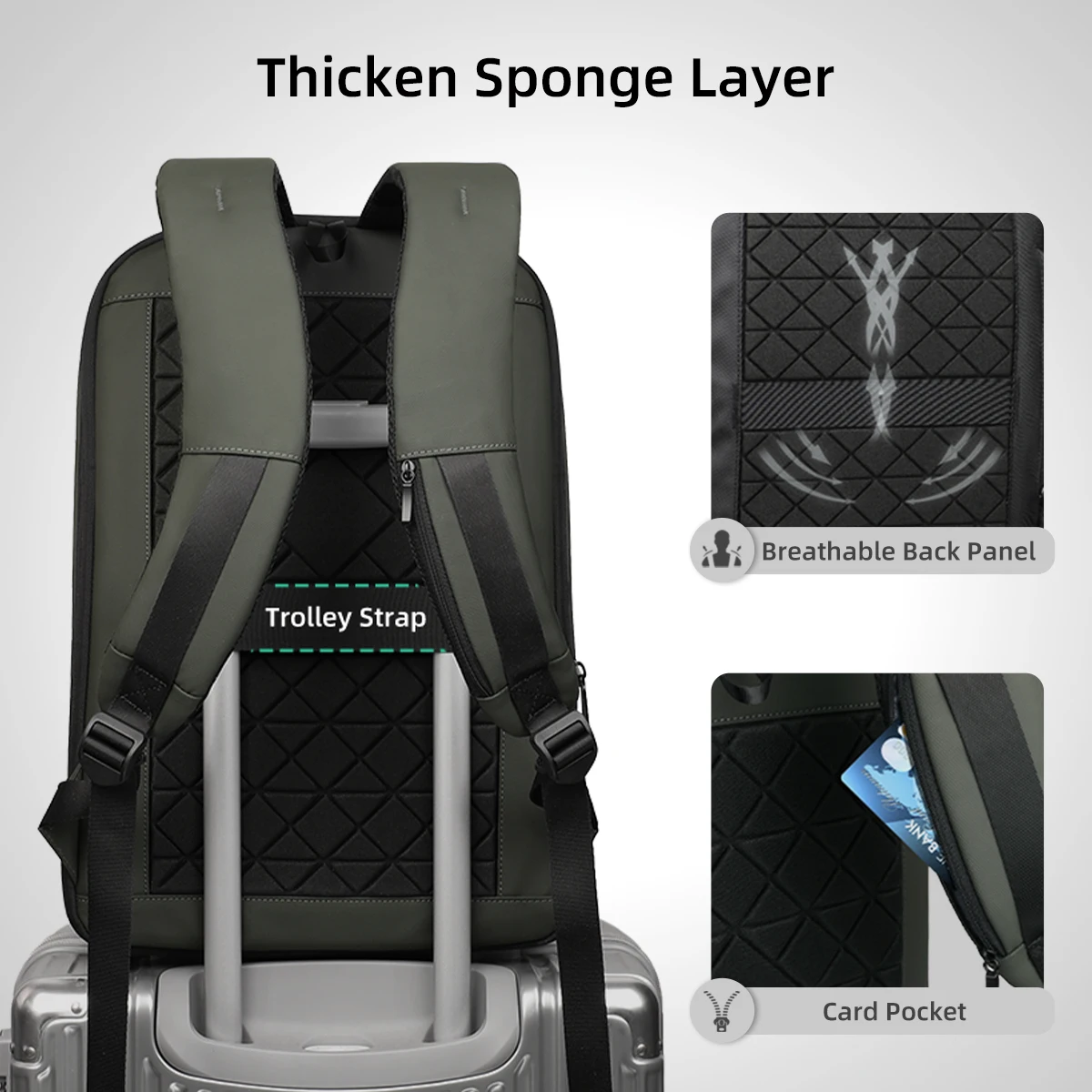 HK Expandable Business Backpac - Laptop Backpack 15.6 评论和价格