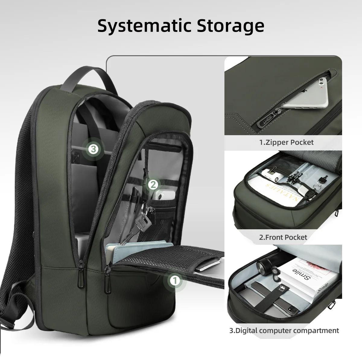 HK Expandable Business Backpac - Laptop Backpack 15.6 评论和价格