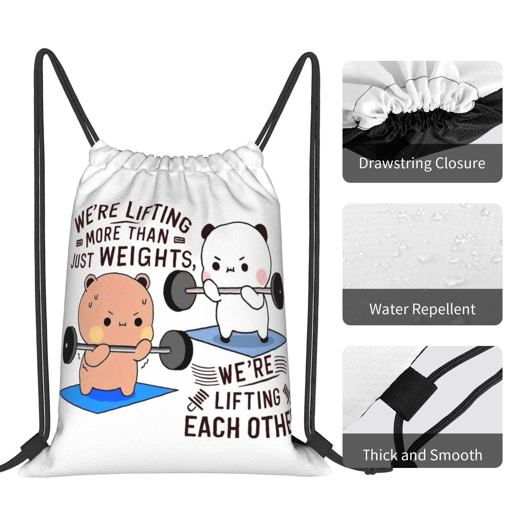 Bubu Dudu Lifting Each Other I - Drawstring Gym Bag 评论和价格