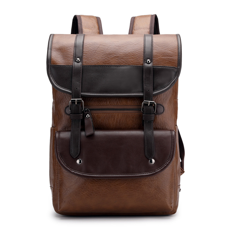Vintage Leather Laptop Backpac - Business Backpack Brief 评论和价格