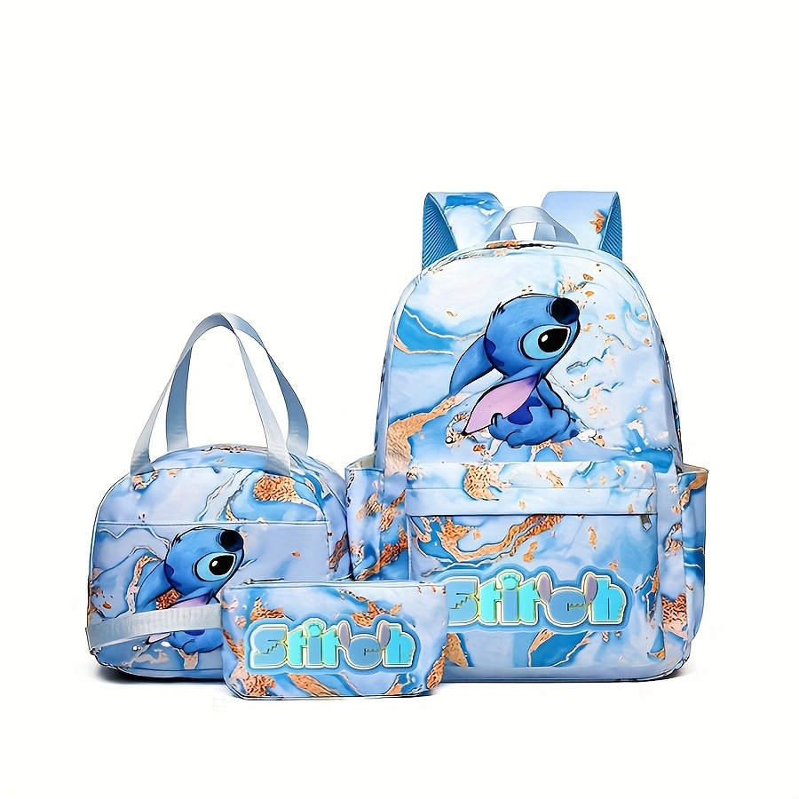 Stitch Series Cartoon Three Pi - Canvas Backpack Casual 评论和价格