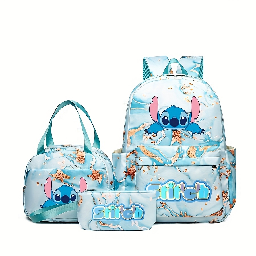 Stitch Series Cartoon Three Pi - Canvas Backpack Casual 评论和价格