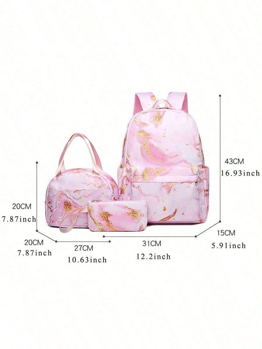 Stitch Series Cartoon Three Pi - Canvas Backpack Casual 评论和价格