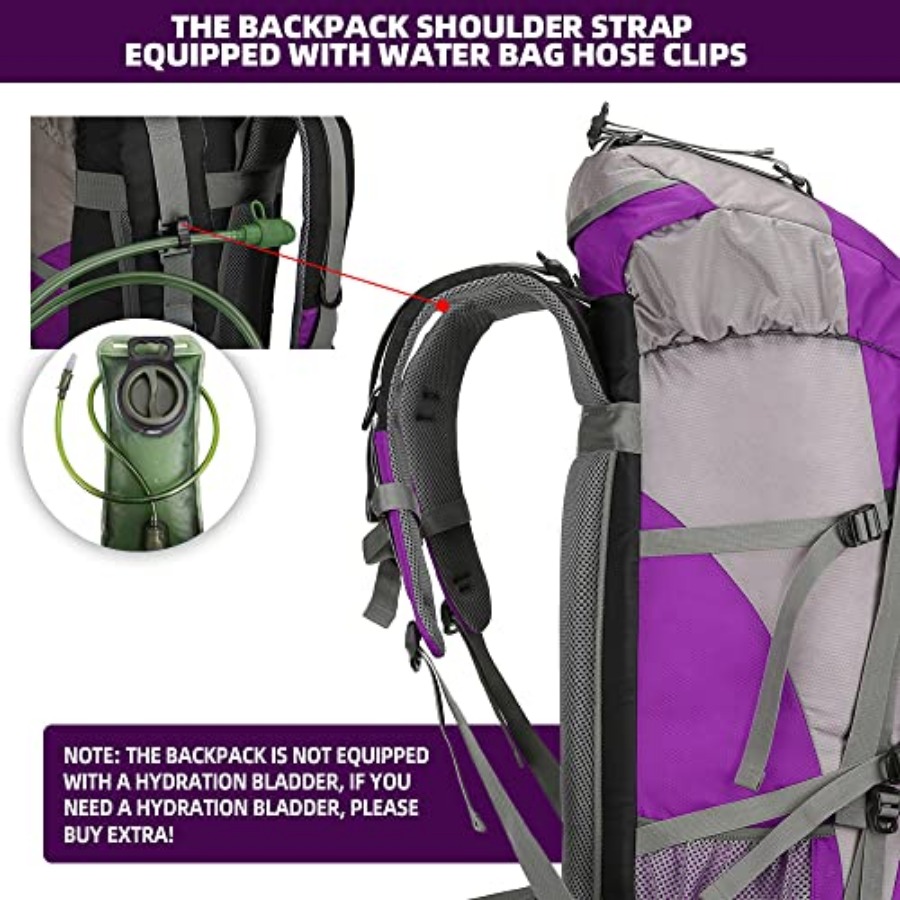 70L Hiking Backpack with Rain  - Hiking Backpack Waterproof 评论和价格
