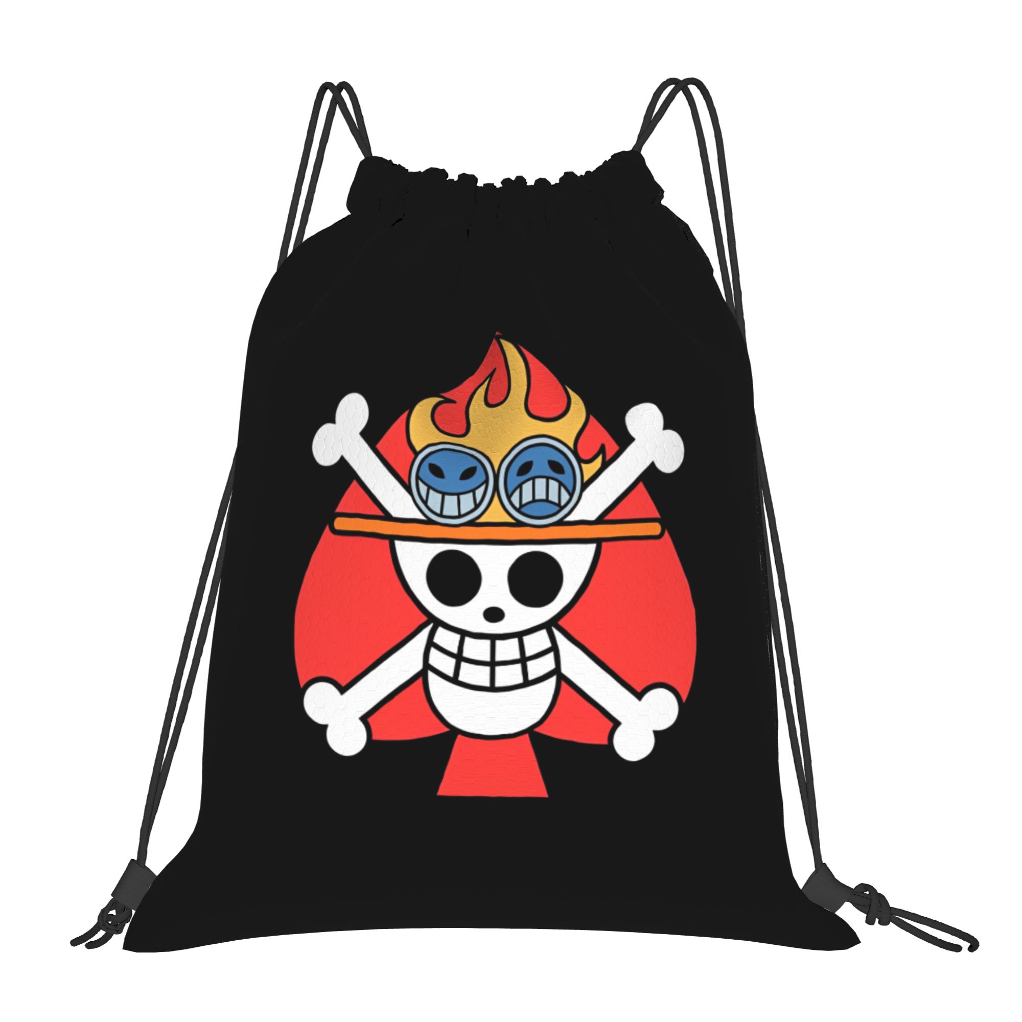 One Piece Flag ACE Drawstring  - Drawstring Gym Bag 评论和价格