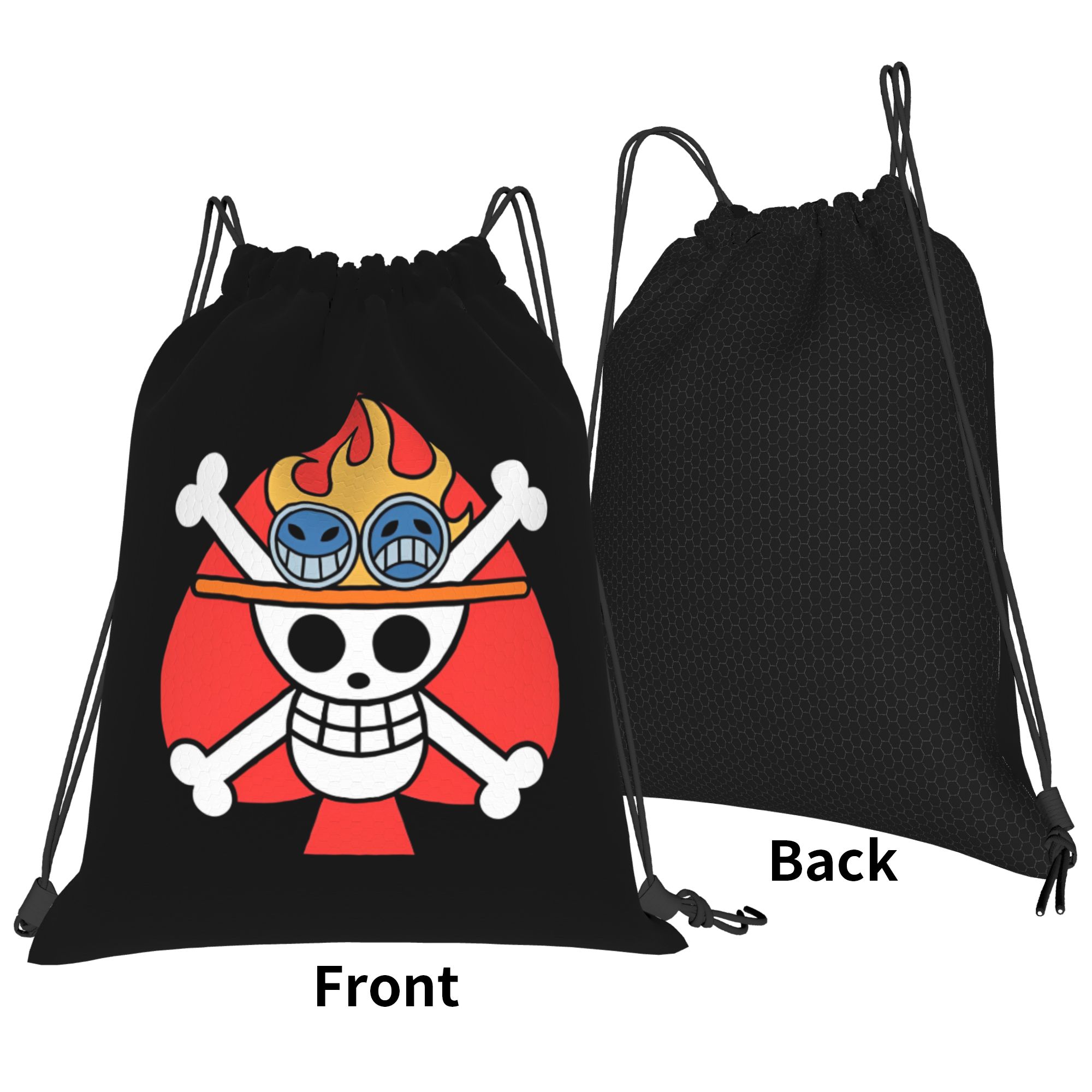 One Piece Flag ACE Drawstring  - Drawstring Gym Bag 评论和价格