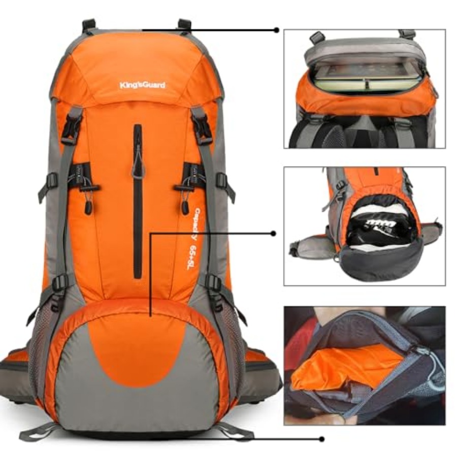 70L Hiking Backpack with Rain  - Hiking Backpack Waterproof 评论和价格