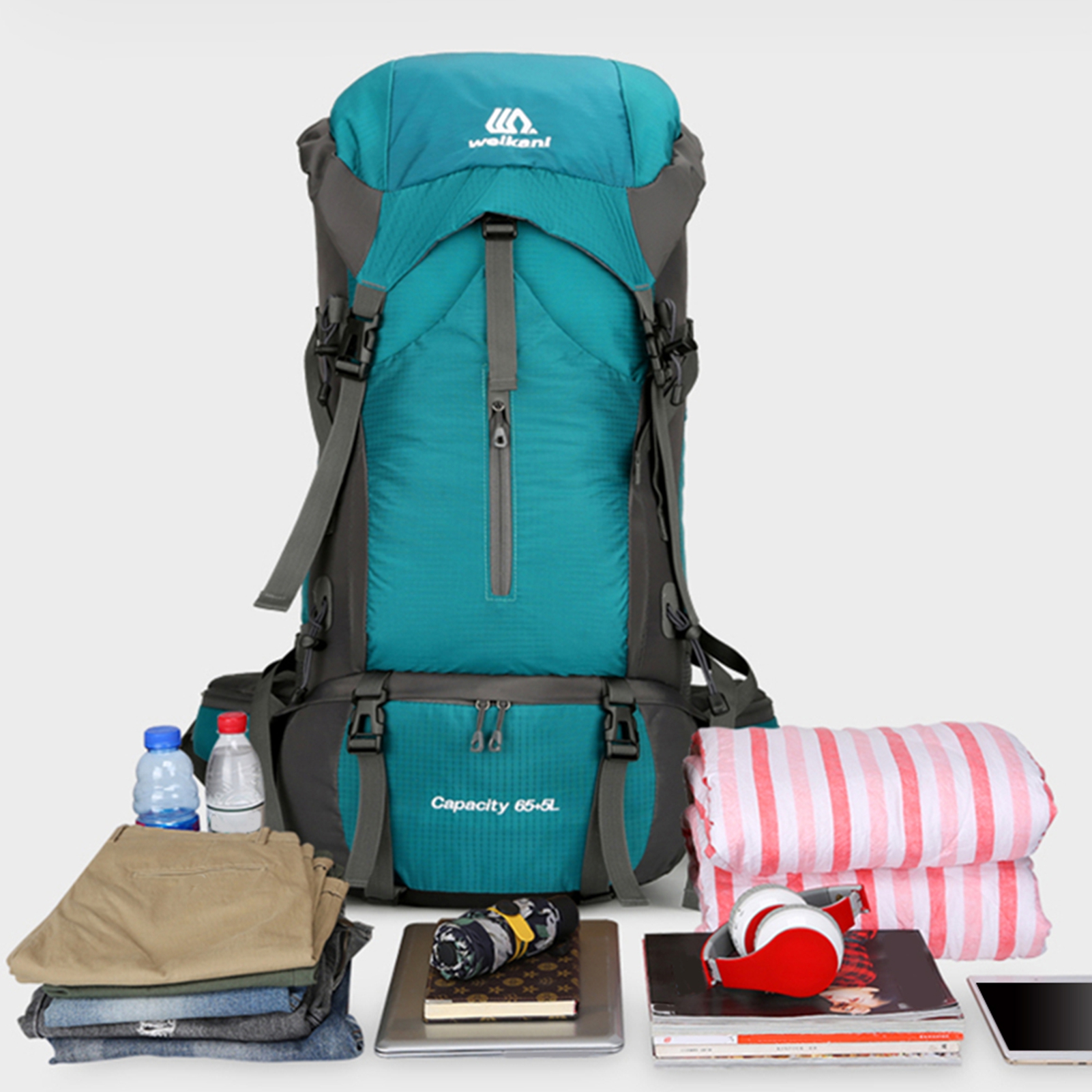 70L Extra Large Backpack for 3 - Rain Cover Backpack 评论和价格