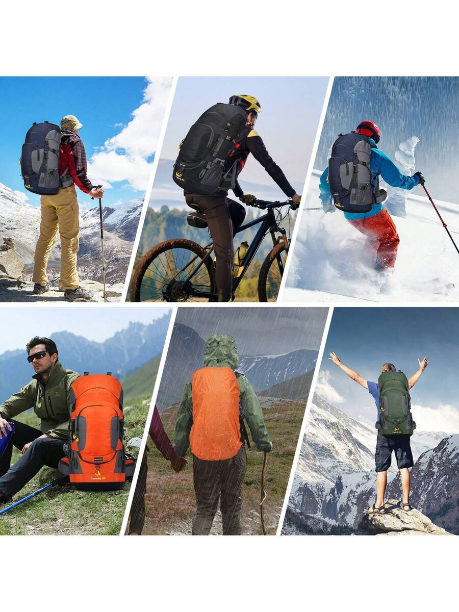 60L Waterproof Oxford Backpack - Hiking Backpack Waterproof 评论和价格