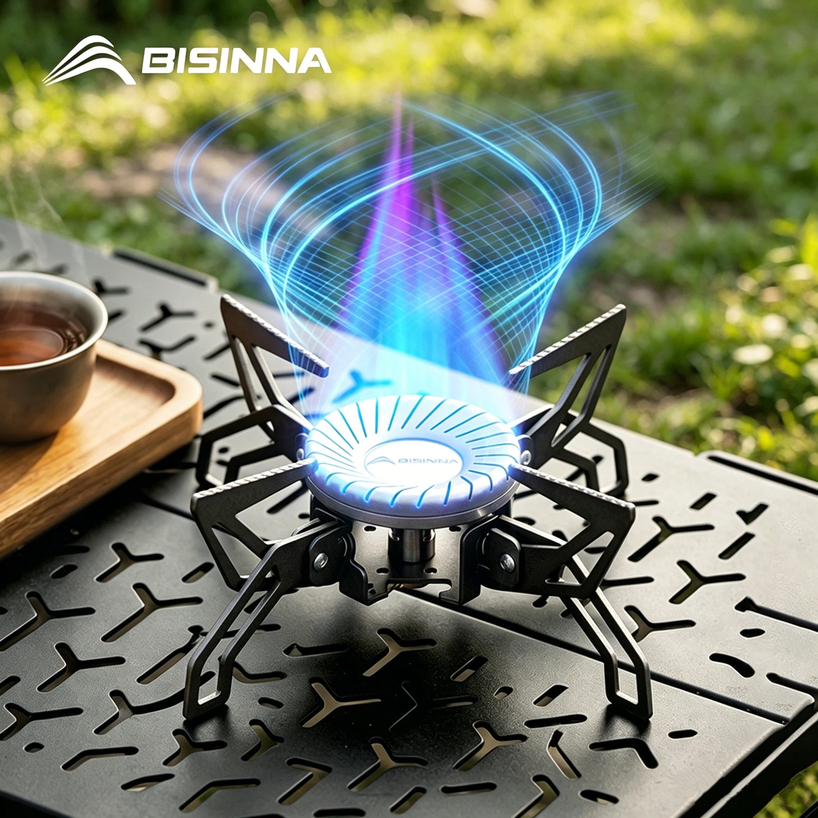 BISINNA Camping Stove 4000W Hi - Foldable Backpack Small 评论和价格