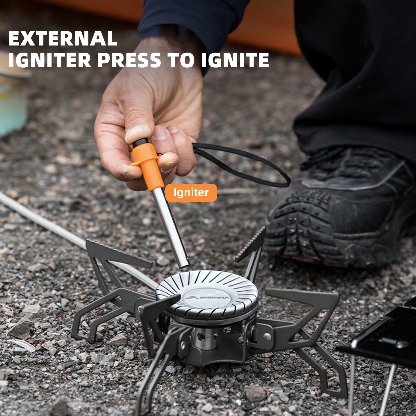 BISINNA Camping Stove 4000W Hi - Foldable Backpack Small 评论和价格