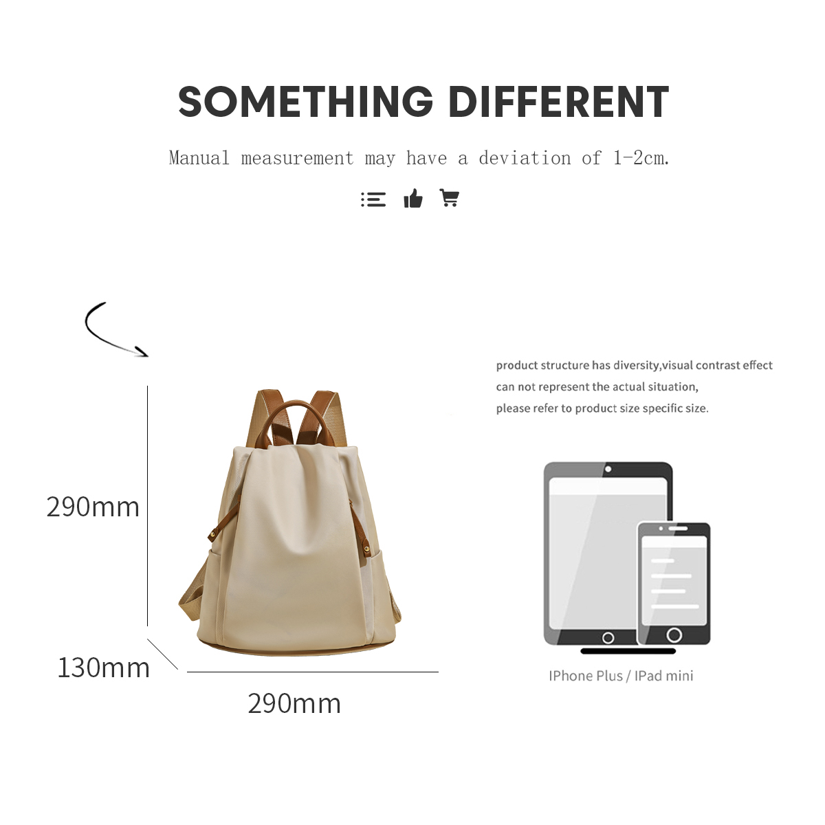 SAFIYA Lady's Backpack Soft Fa - Canvas Backpack Casual 评论和价格