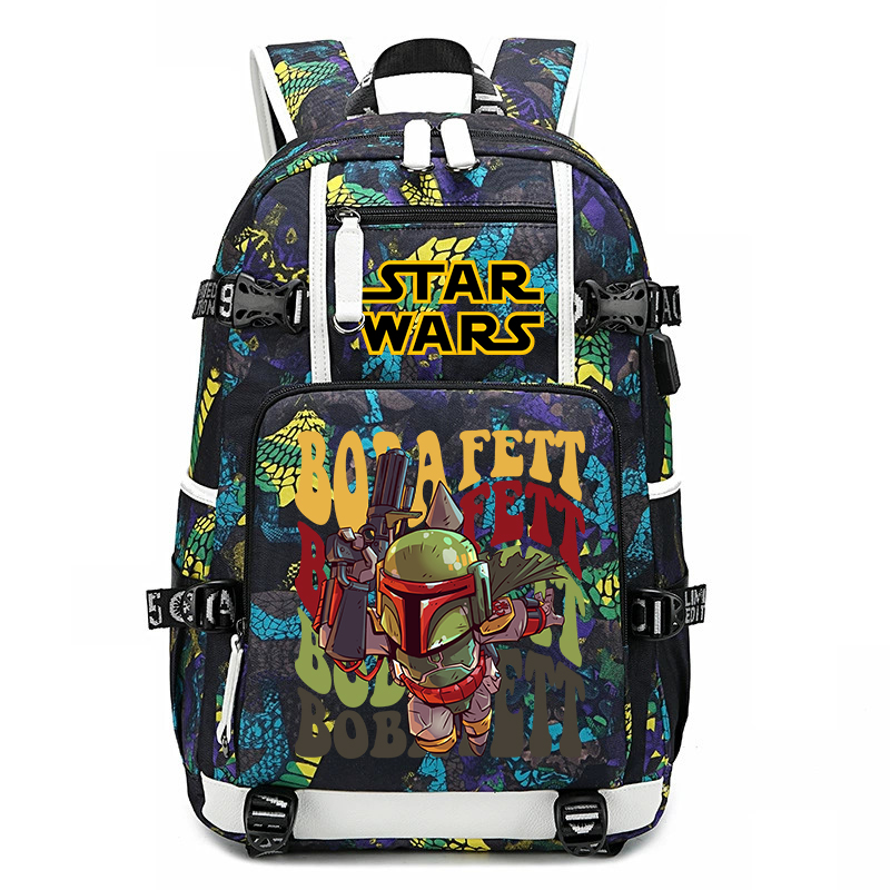 Star Wars Boba Fett Print Stud - School Backpack Teen 评论和价格