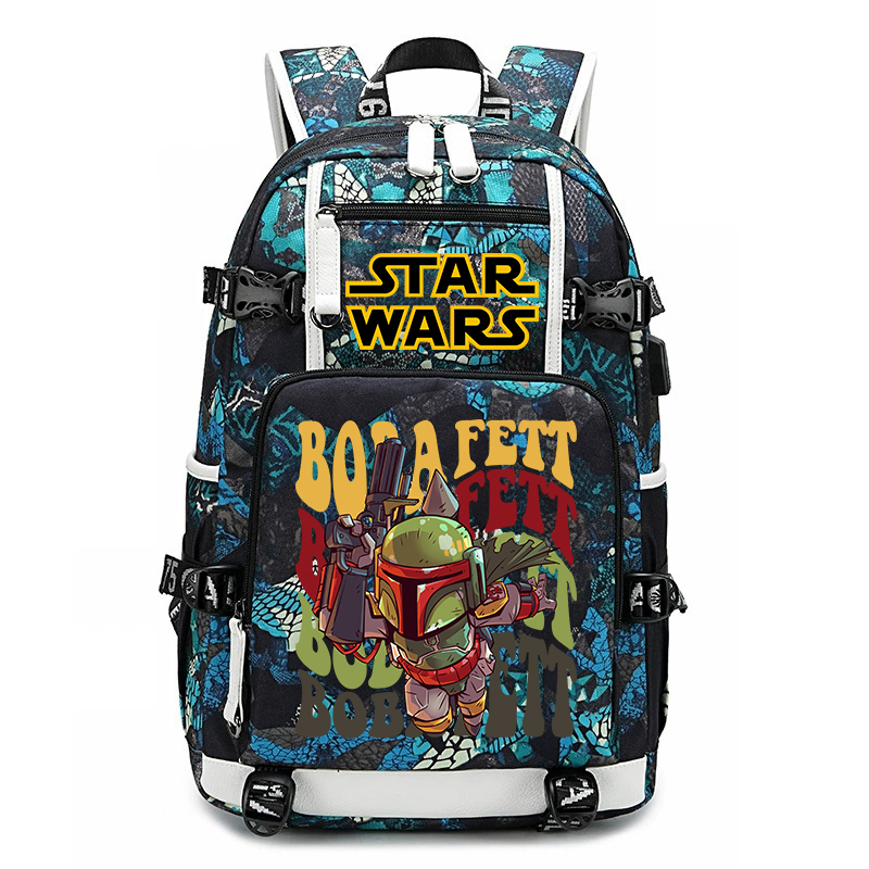 Star Wars Boba Fett Print Stud - School Backpack Teen 评论和价格