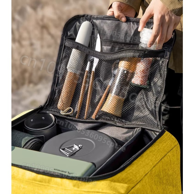 Portable Camping Cookware Set  - Foldable Backpack Small 评论和价格