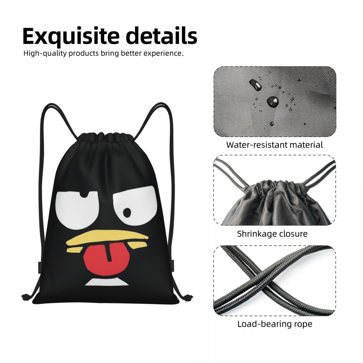 Badtzs Marus  Penguin Drawstri - Drawstring Gym Bag 评论和价格
