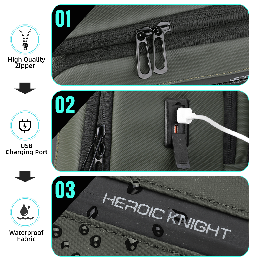 HK Business Men's Backpack 15. - Hiking Backpack Waterproof 评论和价格
